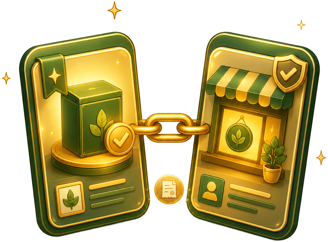 Illustration of a clear affiliate connection